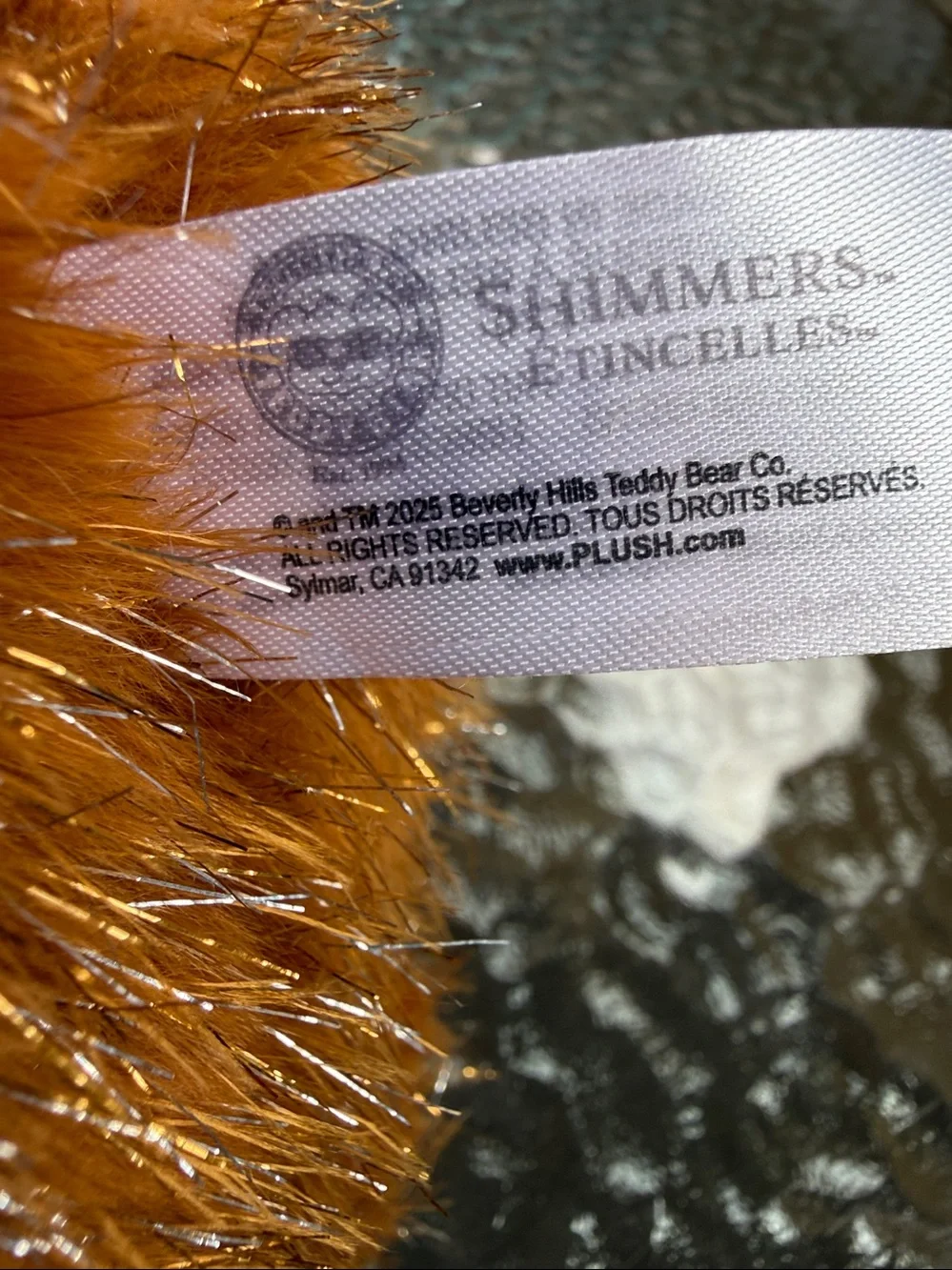 Beverly Hills teddy bear Company Shimmers - 10” Beaver plushy